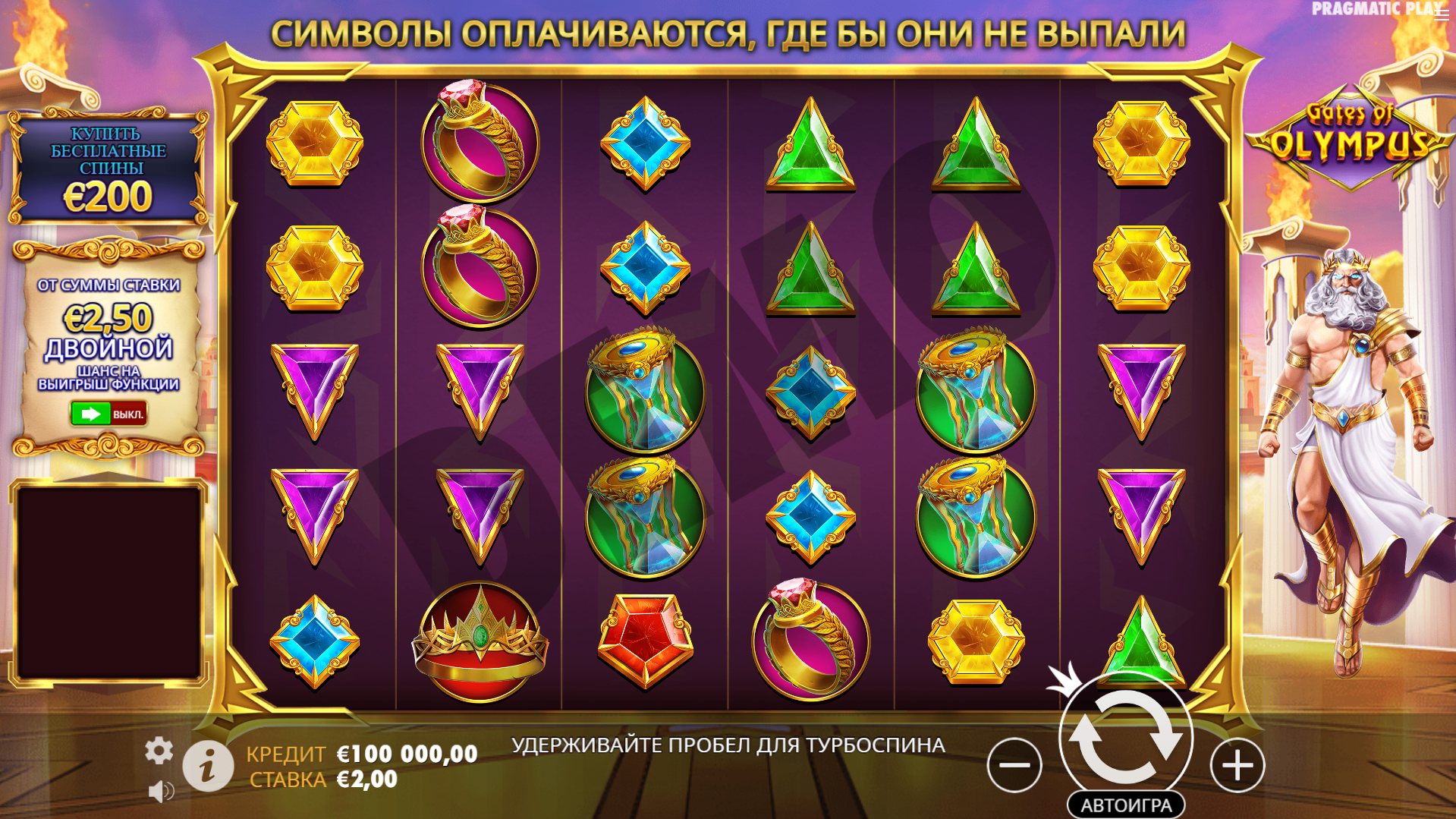 Gates of Olympus demo играть